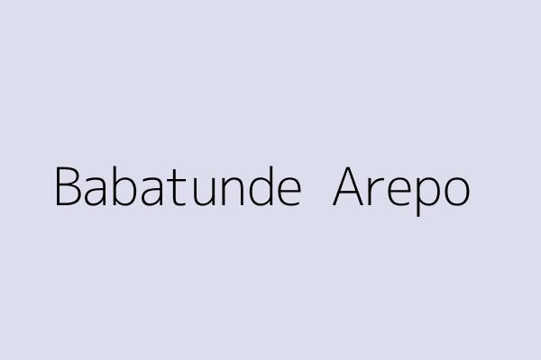 Babatunde  Arepo